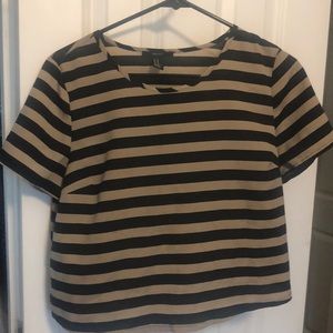 Stripped forever 21 crop top